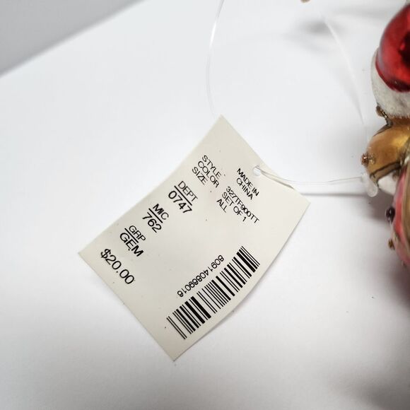 Trimmings by Dillard's Handcrafted Glass Christmas Santa Ornament - Picture 5 of 7